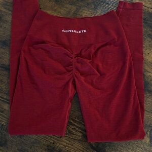 Alphalete Amplify Leggings Scarlet